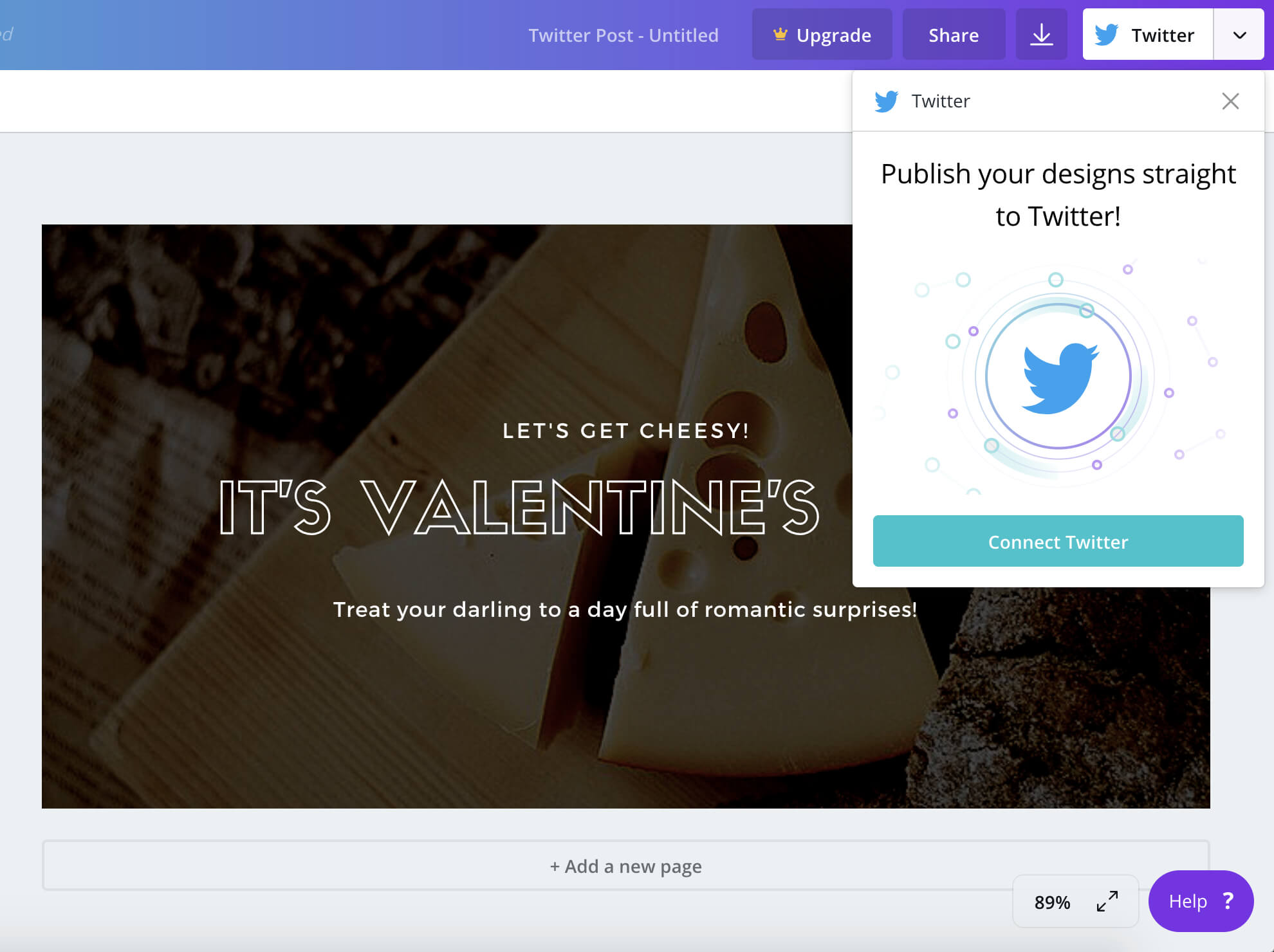 Share To Twitter – Canva Help Center For Blank Twitter Profile Template