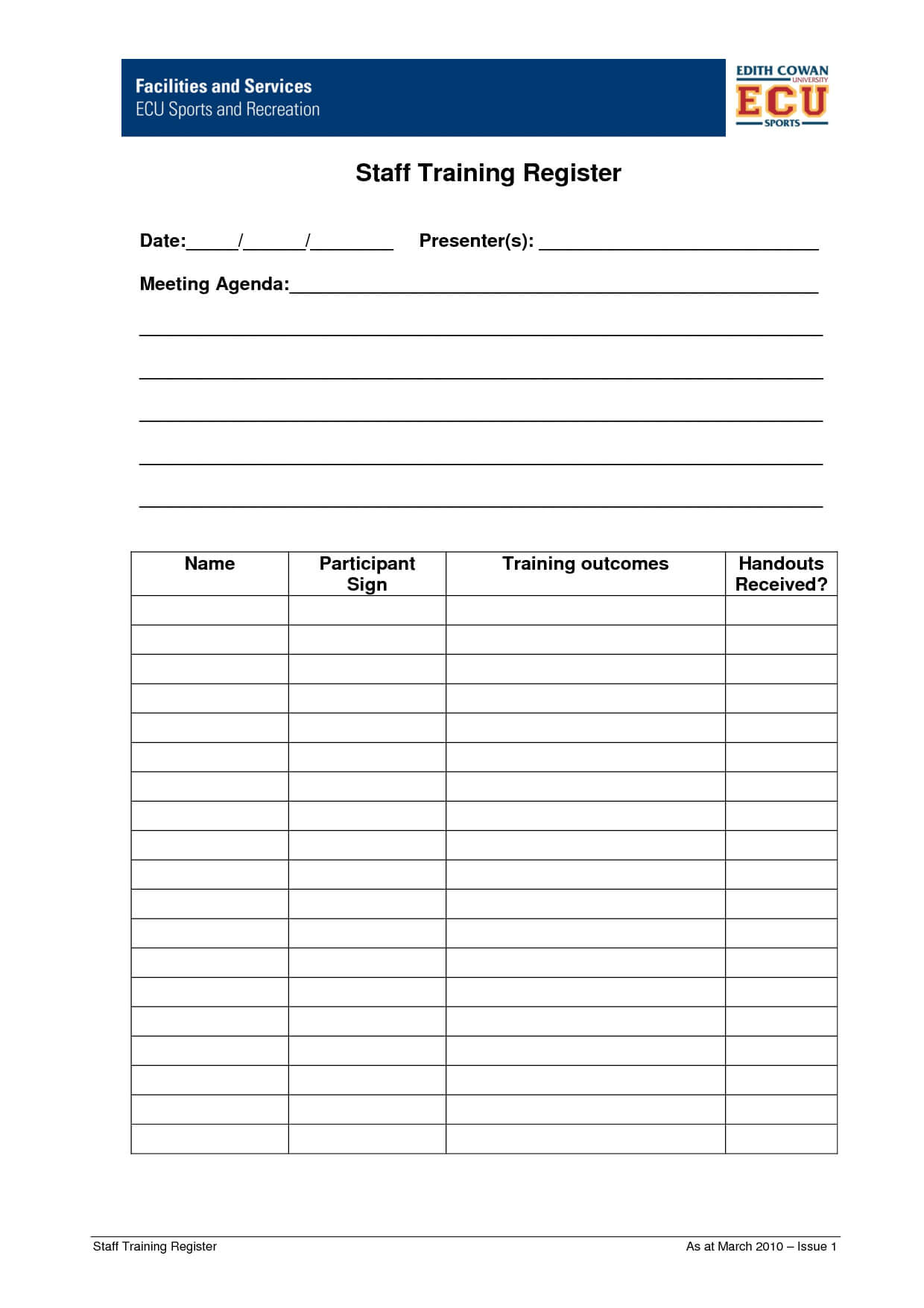 Sign Off Sheet Template Spreadsheet Examples Training 44049 For Training Documentation Template Word