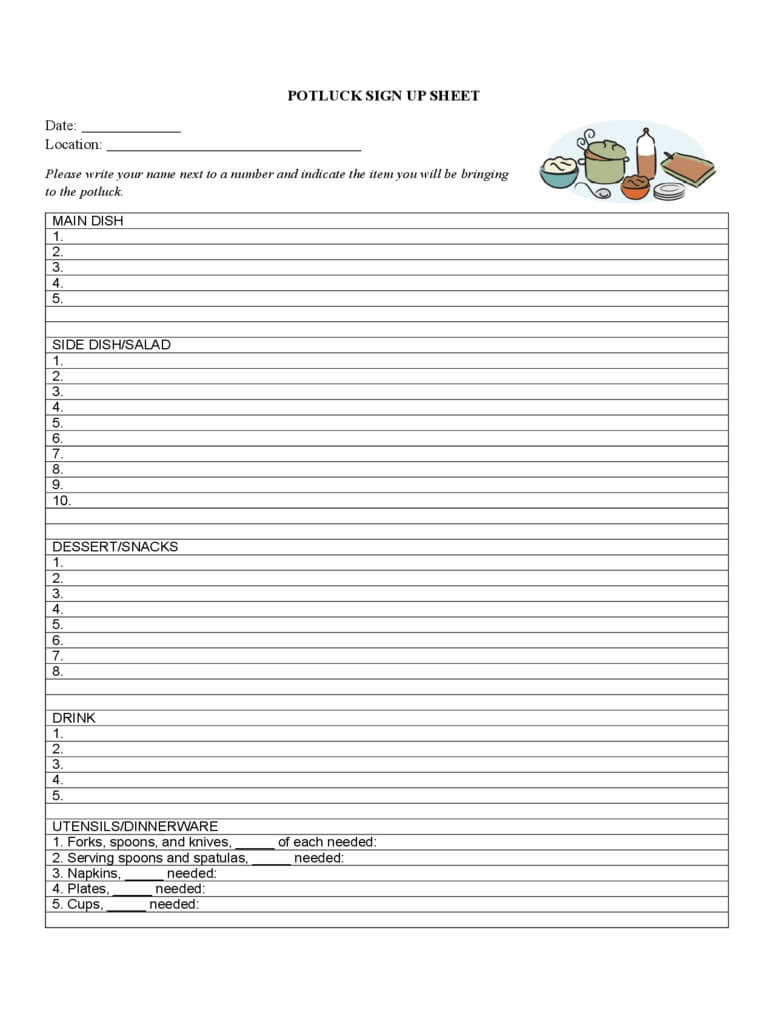 Sign Up Sheet – 4 Free Templates In Pdf, Word, Excel Download Regarding Free Sign Up Sheet Template Word