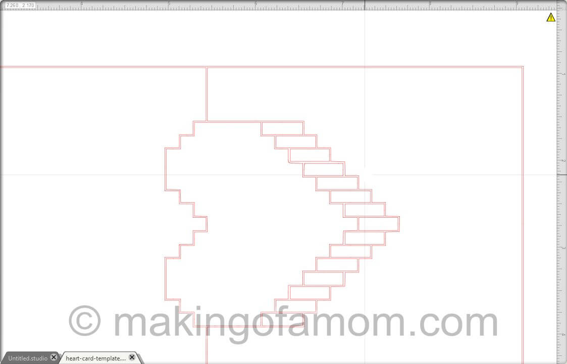 Silhouette Tutorial: Valentine Pixelated Popup Heart Card With Regard To Pixel Heart Pop Up Card Template