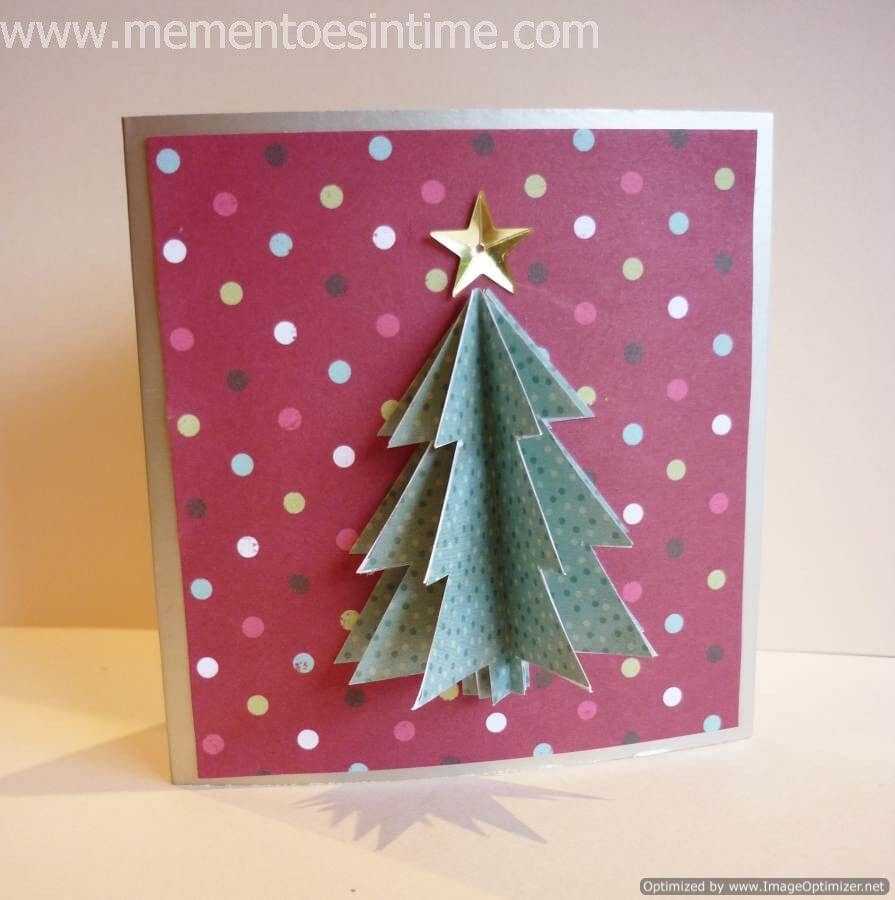 3d Christmas Tree Card 