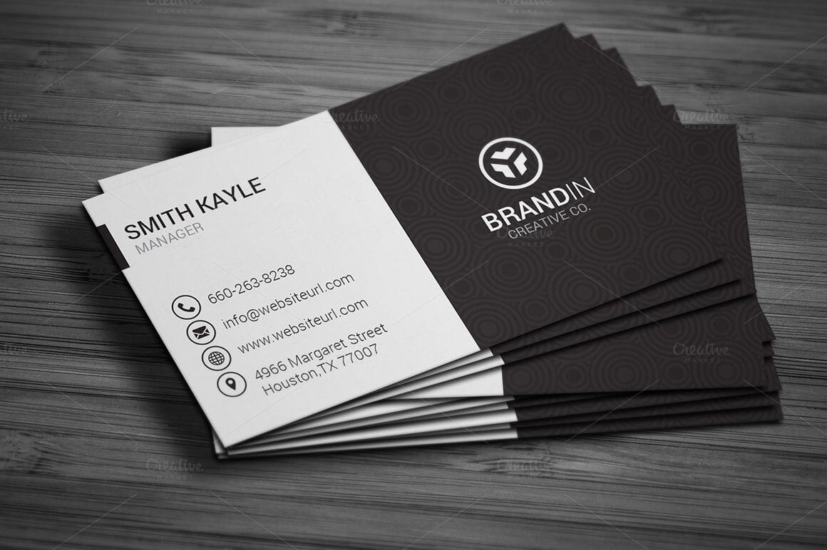 Simple Black & White Business Cardmadearslan On For Black And White Business Cards Templates Free