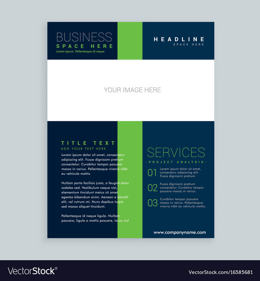 Simple Brochure Cover Flyer Template Design For Regarding One Page Brochure Template