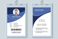 Simple Corporate Id Card Design Template intended for Company Id Card Design Template