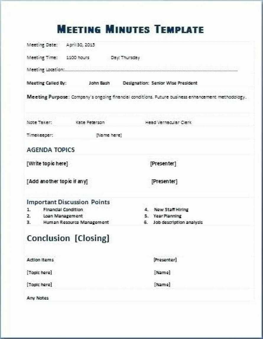 Simple Corporate Meeting Minutes Template Word Iyazam With Corporate