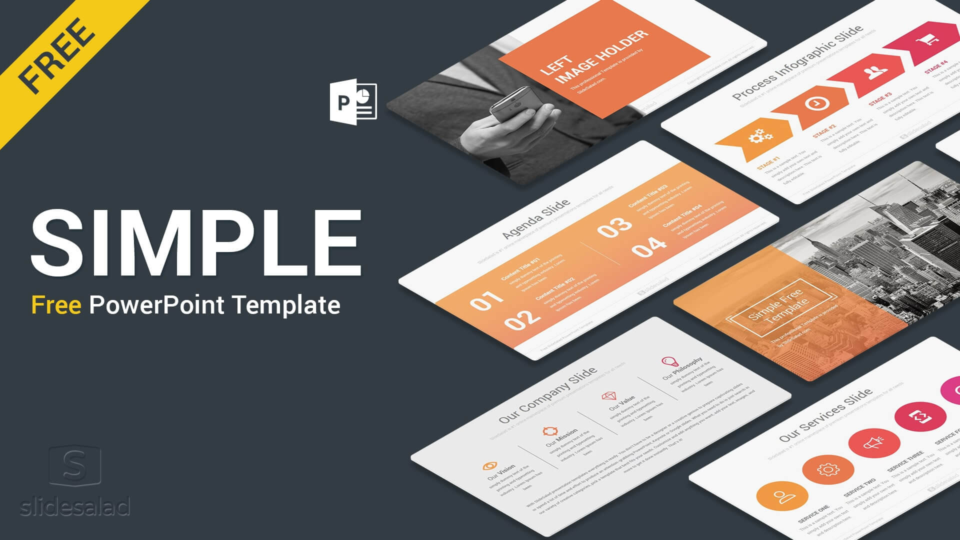 Simple Free Powerpoint Presentation Template – Free Download With Regard To Free Powerpoint Presentation Templates Downloads