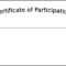 Simple Participation Certificate Template Free Download Inside Generic Certificate Template