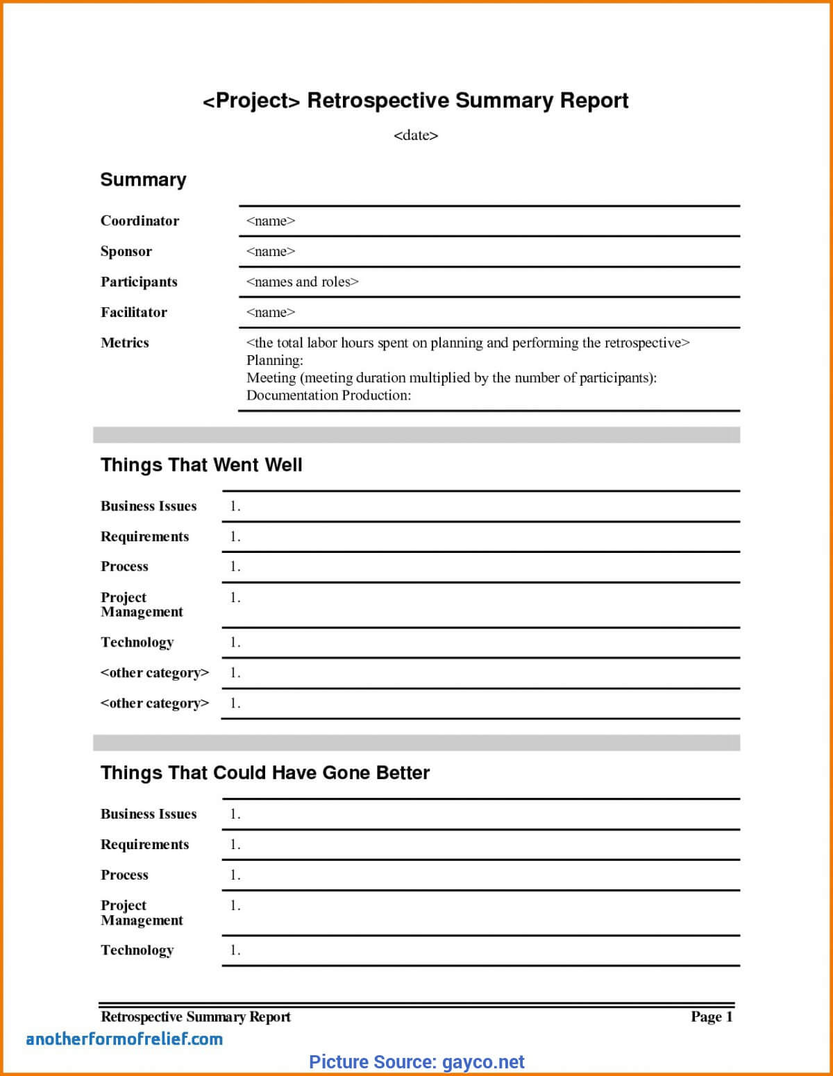 Simple Project Lessons Learnt Template Lessons Learnt Report Inside Lessons Learnt Report Template