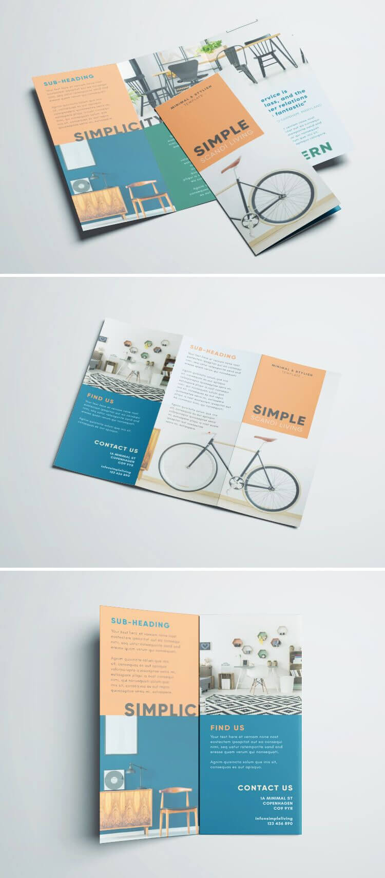 Simple Tri Fold Brochure | Brochure Design, Pamphlet Design With Regard To 3 Fold Brochure Template Free Download