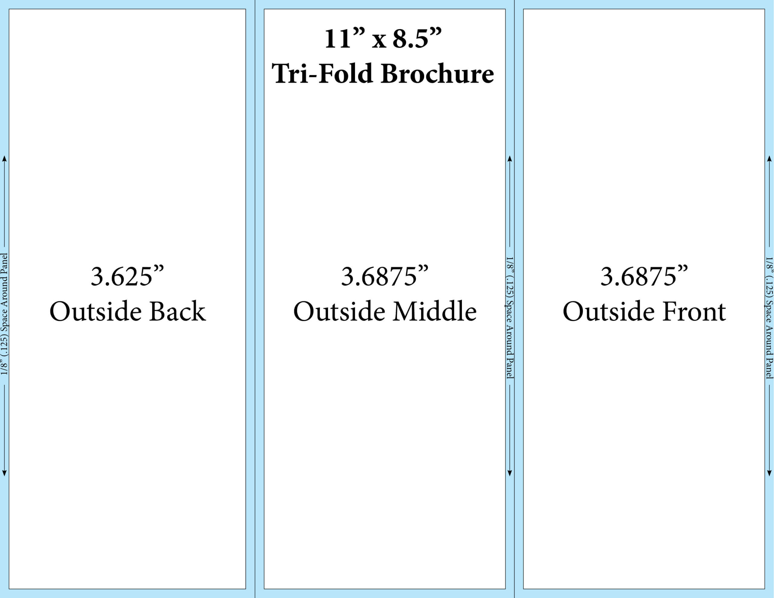 Size Tri Fold Brochure Template – Ironi.celikdemirsan In Brochure Folding Templates
