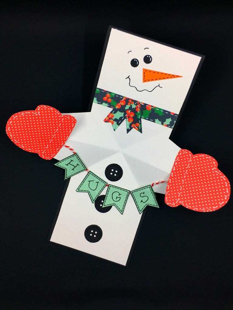 Snowman Twist And Pop Card | Pop Up Christmas Cards, Diy Inside Diy Christmas Card Templates