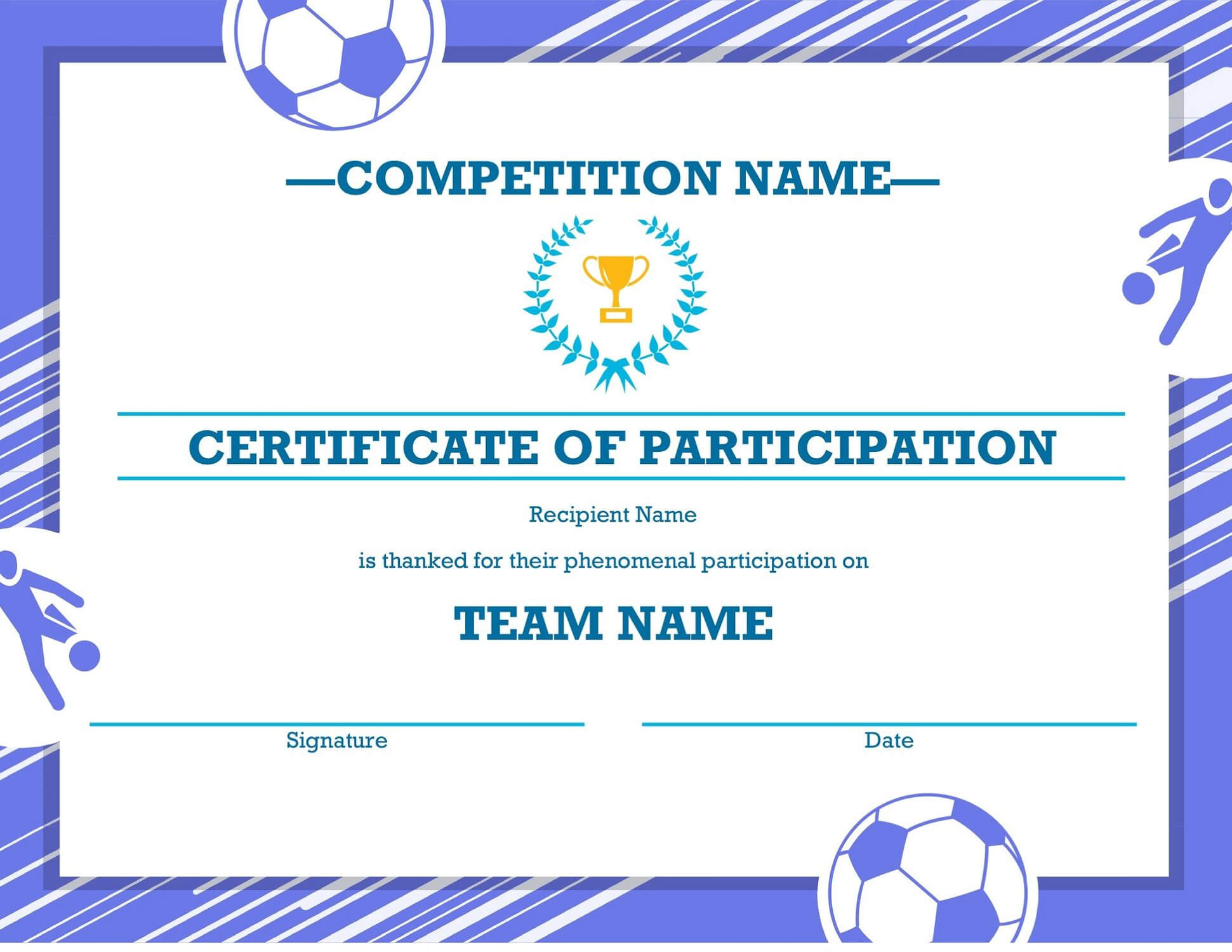 Soccer Award Certificates – Kids Learning Activity For Soccer Award Certificate Templates Free