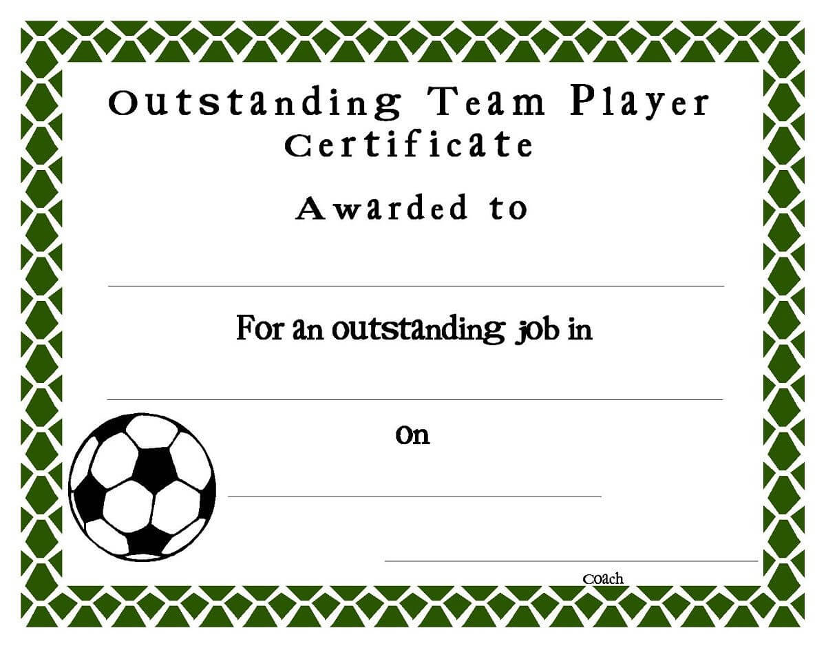 Soccer Award Certificates Template | Kiddo Shelter | Free For Football Certificate Template