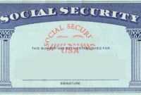 Social Security Card - Tax Refund Service | Estimate Tax in Social Security Card Template Free