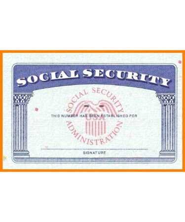 Social Security Card Template Pdf - Free Download (Printable) For Ss Card Template