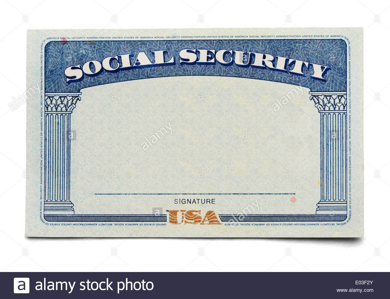 Social Security Stock Photos & Social Security Stock Images With Fake Social Security Card Template Download