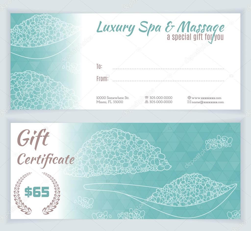Spa Gift Certificate Template | Certificatetemplategift With Regard To Spa Day Gift Certificate Template
