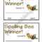 Spelling Bee Award – Esl Worksheetsara5 With Spelling Bee Award Certificate Template