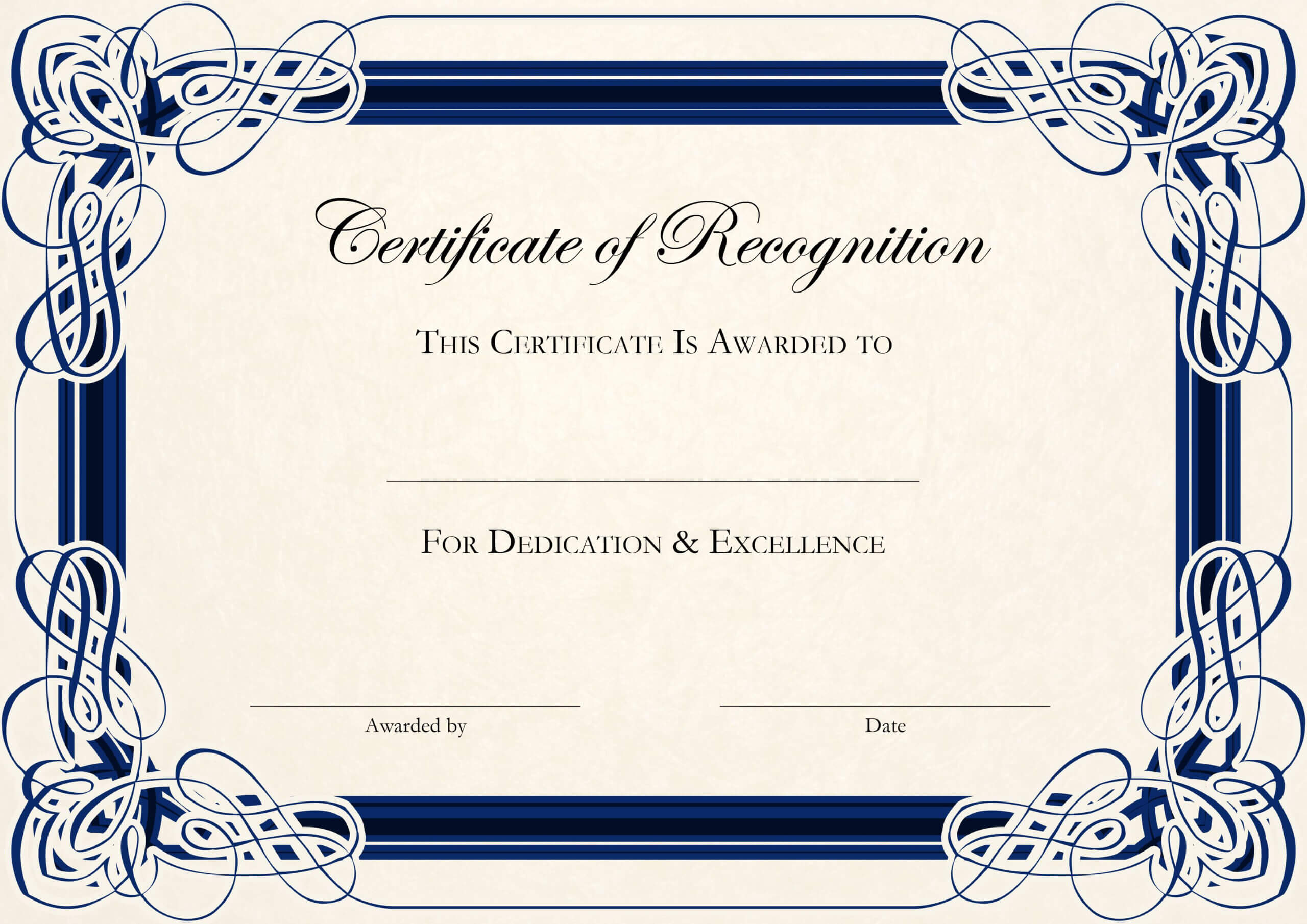 Sports Cetificate | Certificate Of Recognition A4 Thumbnail Inside Sports Award Certificate Template Word