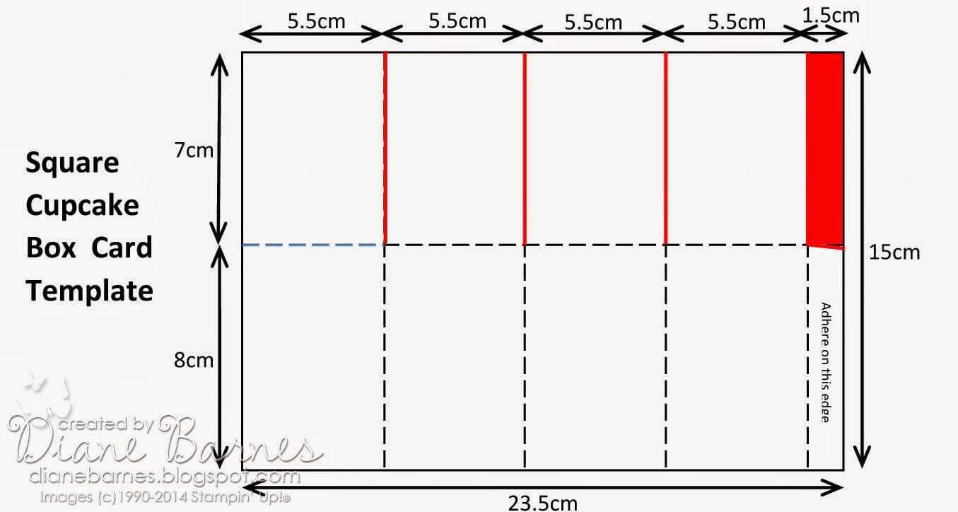 Stampin Up Create A Cupcake Pop Up Card In A Box Template In Pop Up Card Box Template