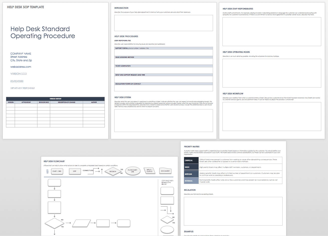 Standard Operating Procedures Templates | Smartsheet With Hours Of Operation Template Microsoft Word