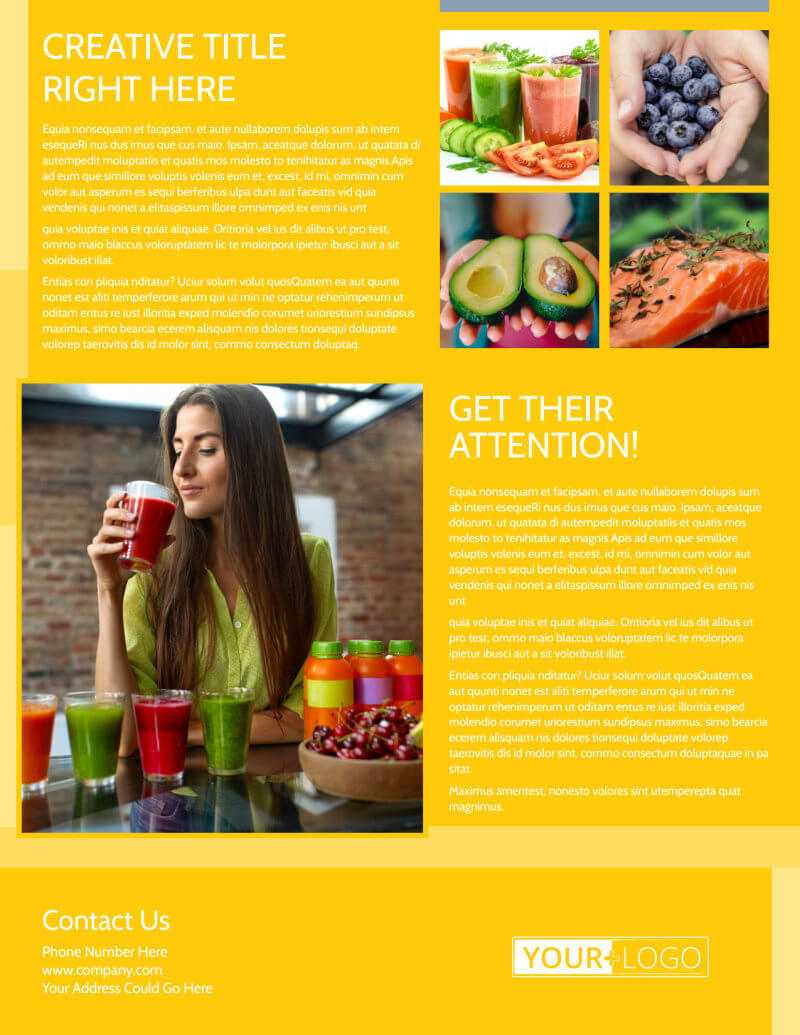 Start Today Nutrition Flyer Template In Nutrition Brochure Template