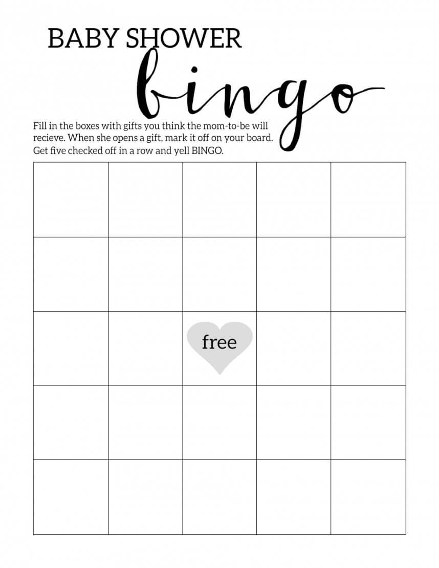 Stirring Blank Bingo Card Template Ideas For Baby Shower Intended For Bingo Card Template Word