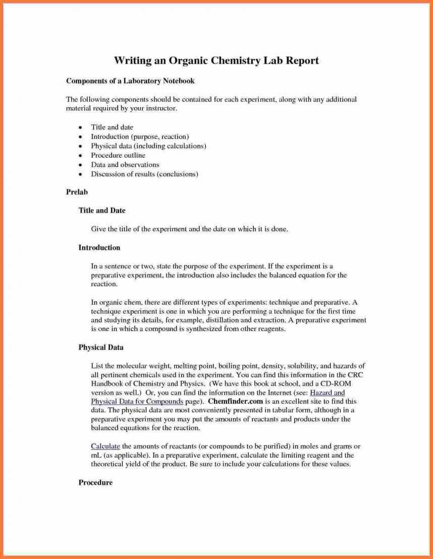 Striking Chemistry Lab Report Template Ideas Google Docs For Lab Report Template Chemistry