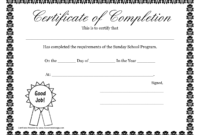 Sunday School Promotion Day Certificates | Sunday School pertaining to Promotion Certificate Template