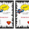 Superman Free Printable Birthday Party Invitations Inside Superman Birthday Card Template