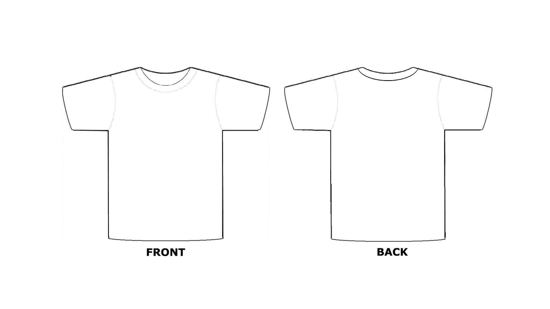 T Shirt Template Printable 5 1920 X 1080 Webcomicms Within Blank 