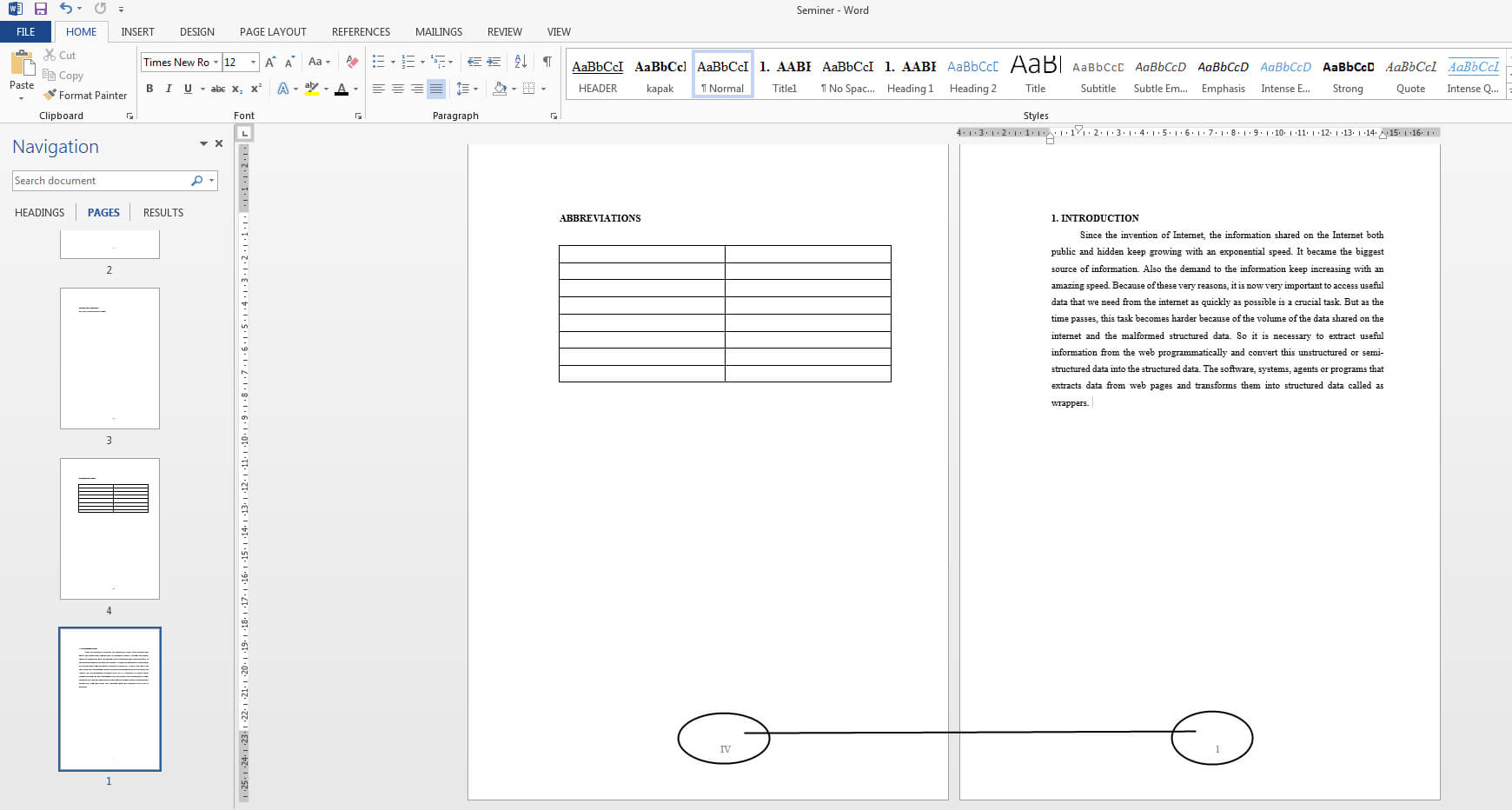 Table Of Contents Is Using Regular (Arabic) Numbers For For Microsoft Word Table Of Contents Template