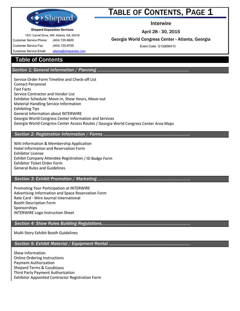 Table Of Contents, Page 1 | Manualzz In Dd Form 2501 Courier Authorization Card Template