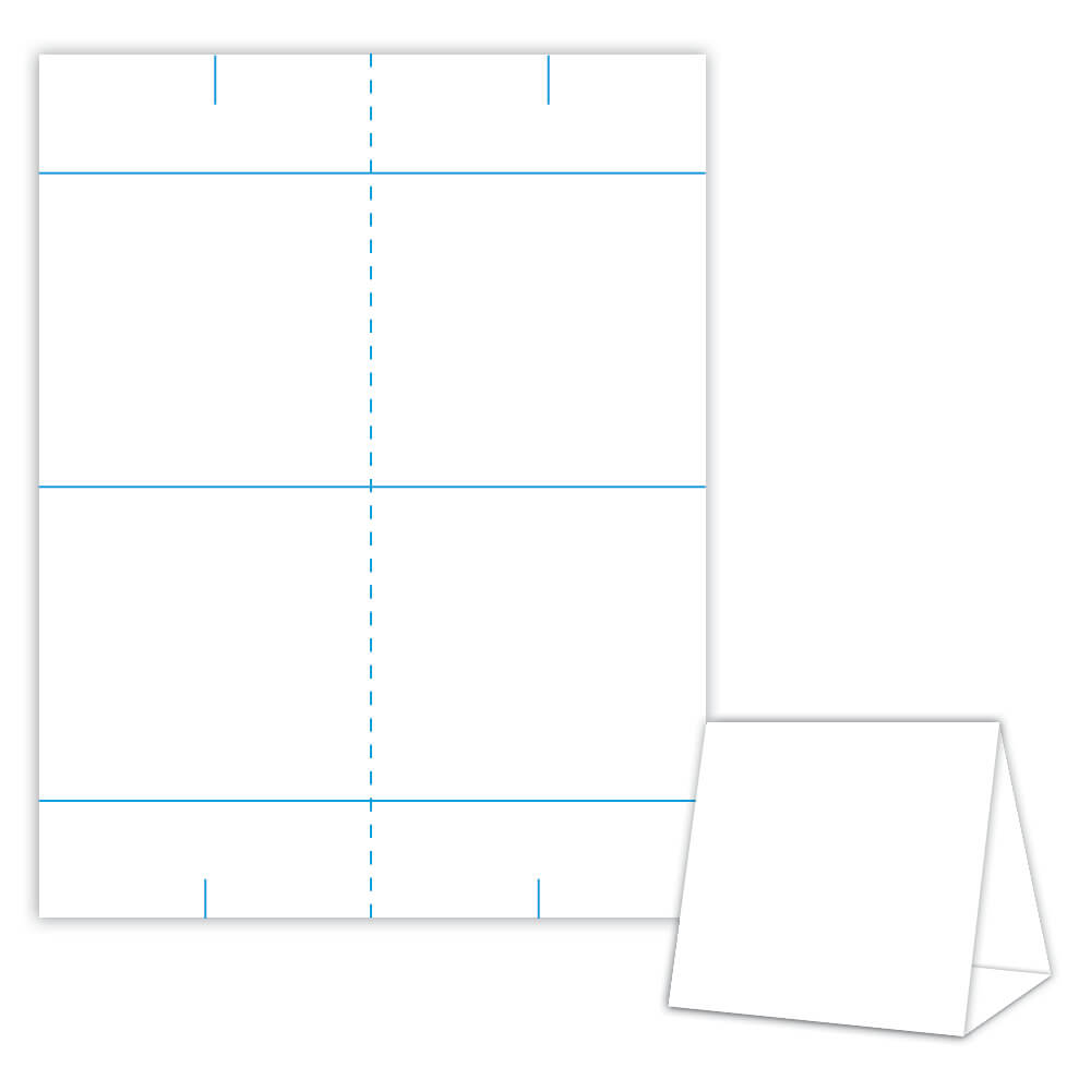 Table Tent Template – 16 Printable Table Tent Templates And Intended For Blank Tent Card Template