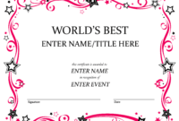 Talent Show Award | Certificate Templates, Award inside Free Funny Certificate Templates For Word