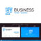 Teacher, Education, Presentation, School Blue Business Logo Inside Teacher Id Card Template