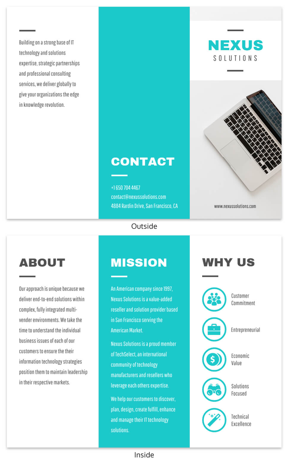 Technology Tri Fold Brochure Template In Technical Brochure Template