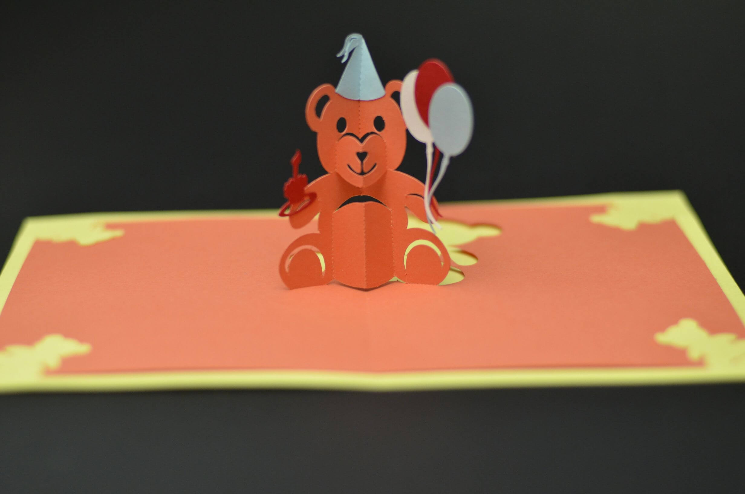 Teddy Bear Pop Up Card: Tutorial And Template | Pop Up Card Pertaining To Teddy Bear Pop Up Card Template Free