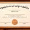 Template: Editable Certificate Of Appreciation Template Free For Certificate Of Appreciation Template Free Printable