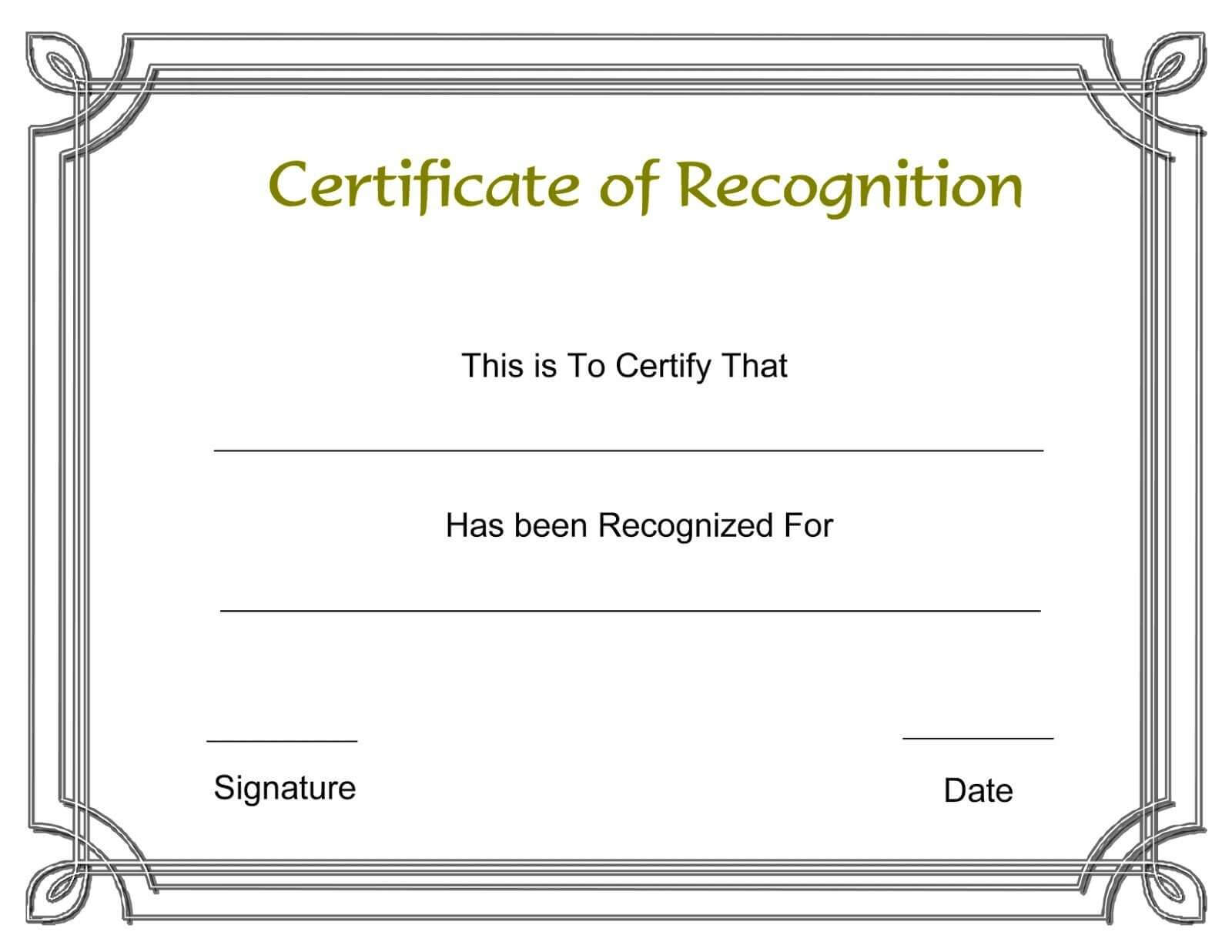 Template For Certificate Of Appreciation In Microsoft Word With Downloadable Certificate Templates For Microsoft Word