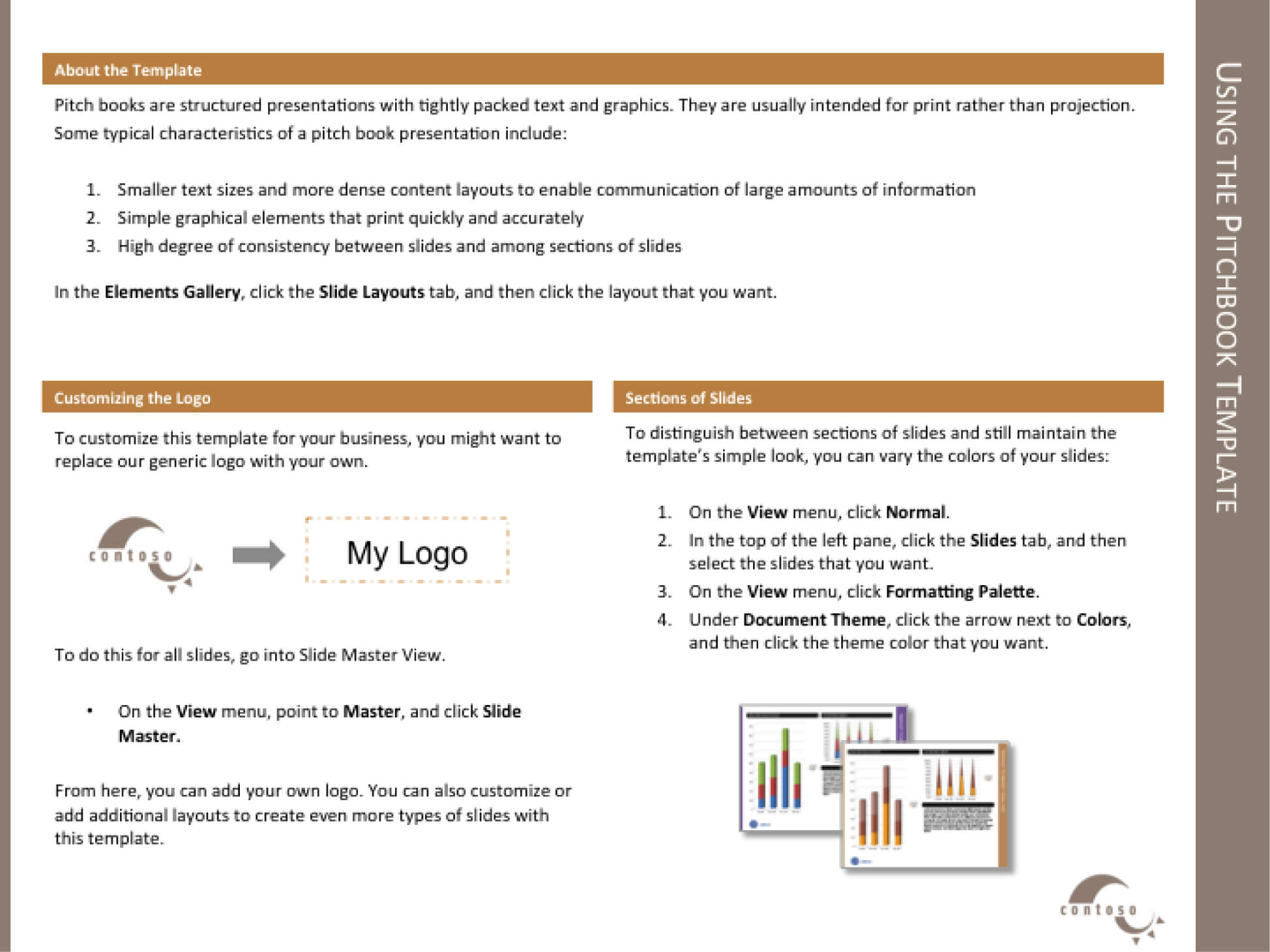 Template For The Report Within Report Content Page Template