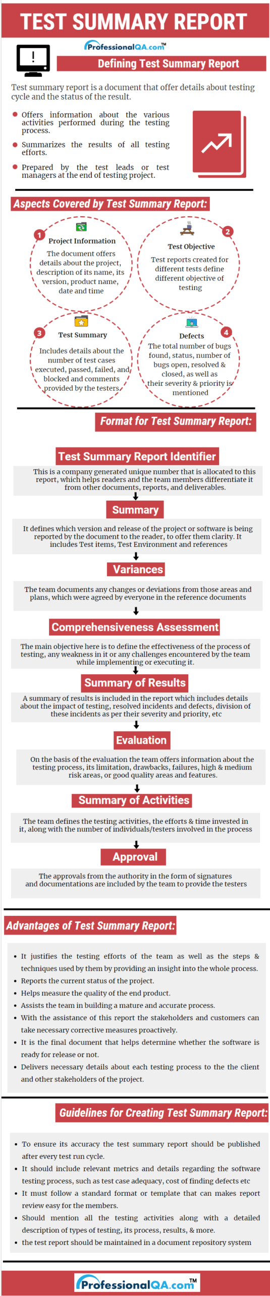 Test Summary Report |Professionalqa With Test Summary Report Template