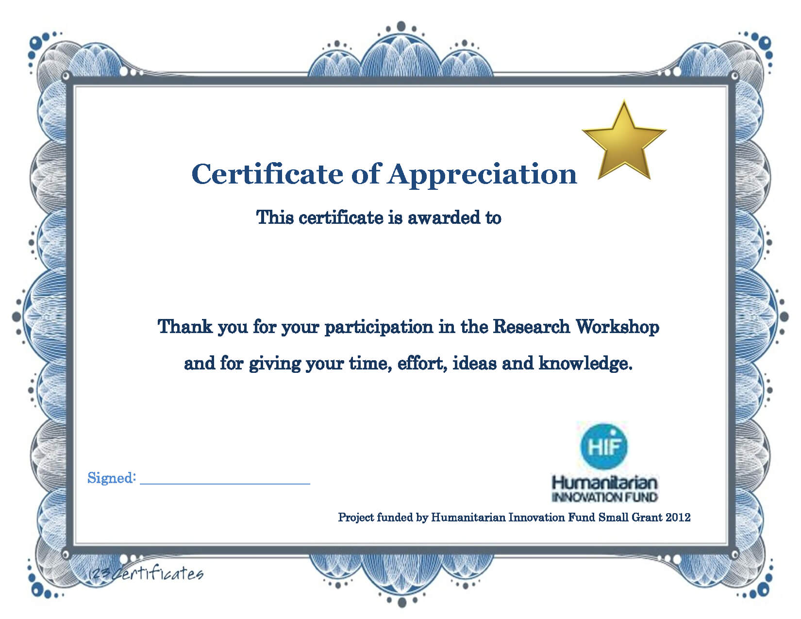 Thank You Certificate Template | Certificate Templates Throughout Certificate Of Participation In Workshop Template