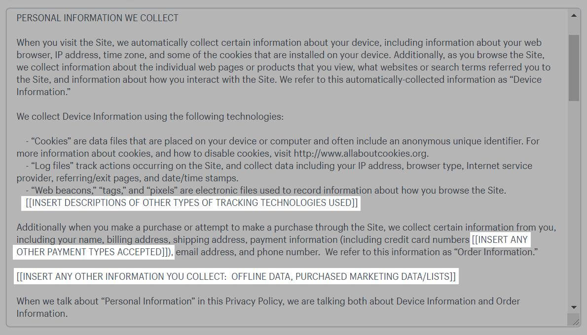 The 10 Best Privacy Policy Generators With Credit Card Privacy Policy Template