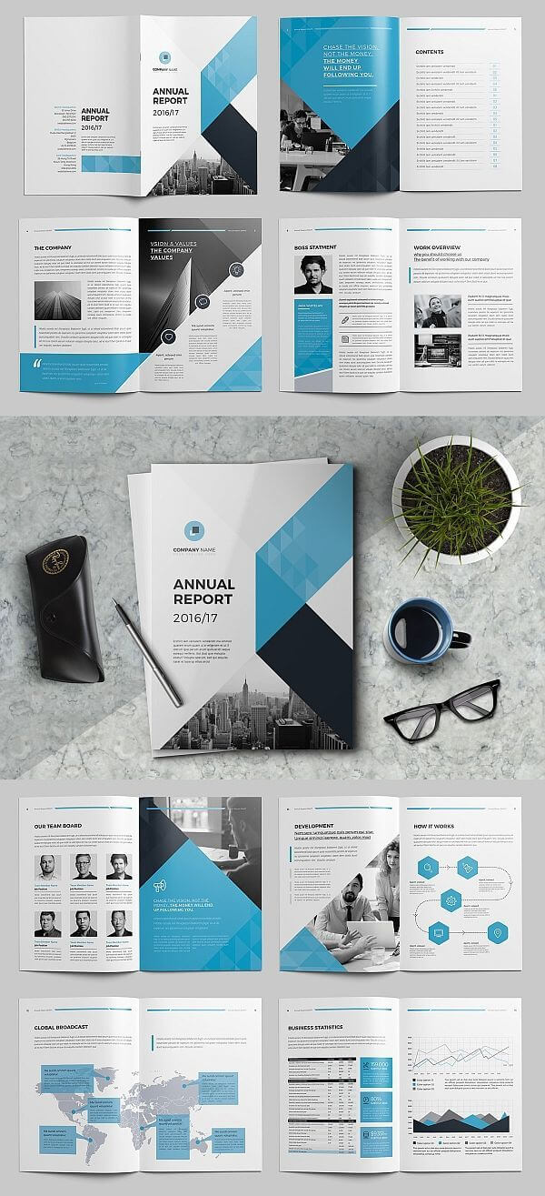 The Annual Report Template #brochure #template #indesign Throughout Annual Report Template Word Free Download