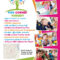 The Back Of An A5 Flyer Designed For Kids Corner Nursery In For Play School Brochure Templates