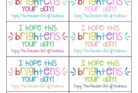 The Best Random Acts Of Kindness Printable Cards Free Girl for Random Acts Of Kindness Cards Templates