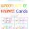 The Best Random Acts Of Kindness Printable Cards Free In Random Acts Of Kindness Cards Templates