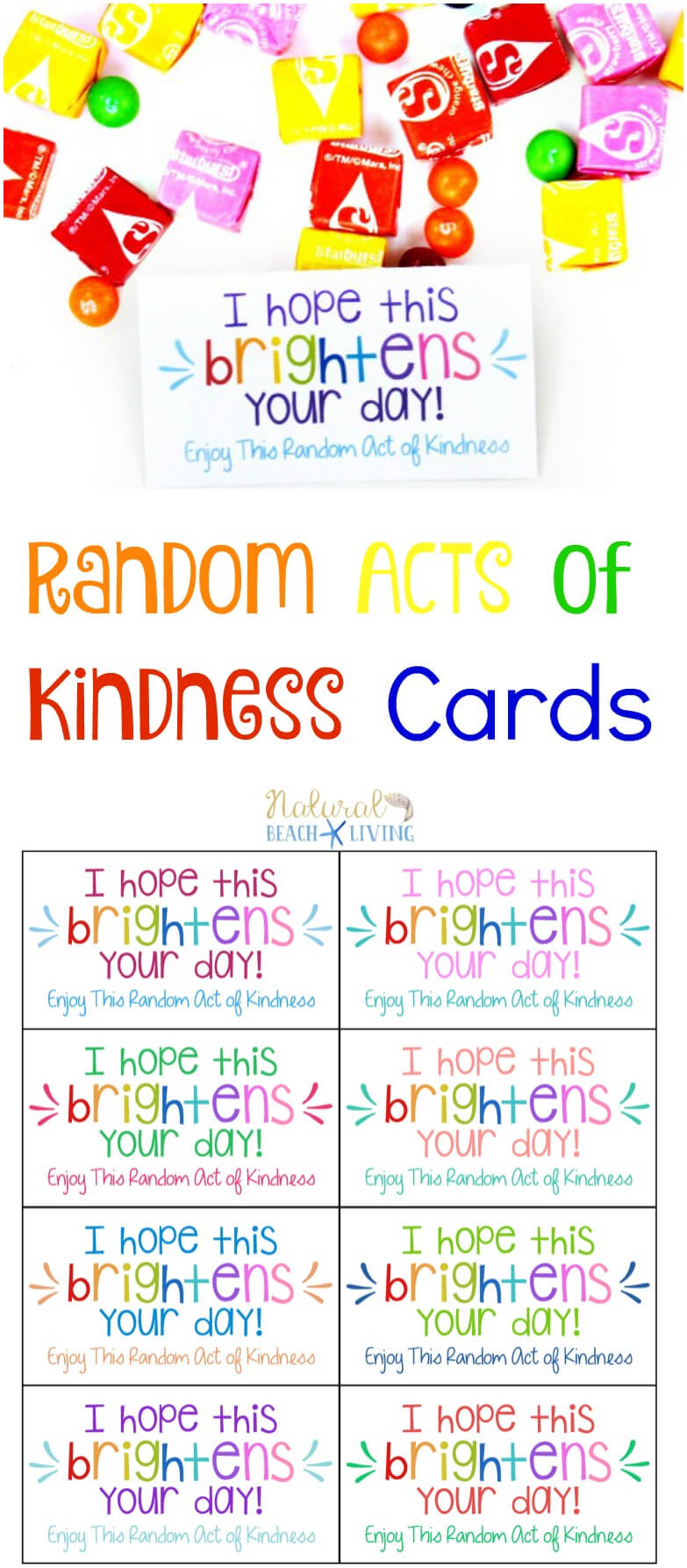 Free Printable Random Acts Of Kindness Cards Teacher Made Templates