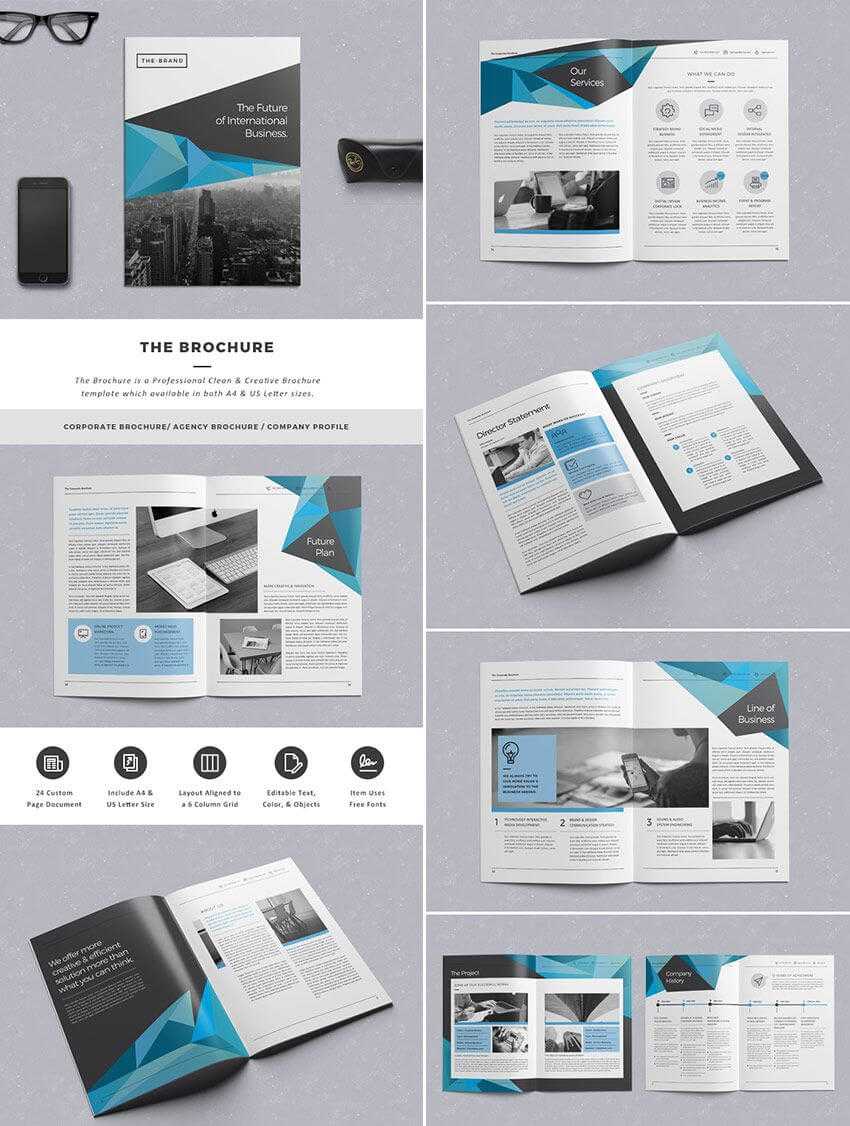 The Brochure - Indd Print Template | Indesign Brochure Within Indesign Templates Free Download Brochure